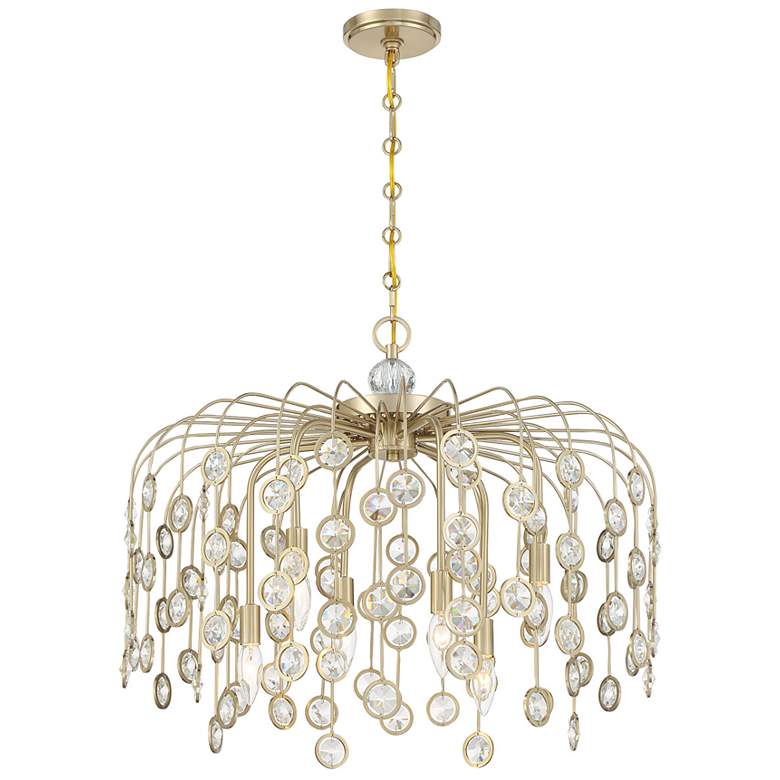 Image 3 Irina 6-Light Chandelier in Noble Brass more views