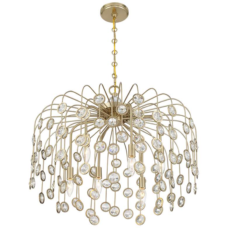 Image 4 Irina 6-Light Chandelier in Noble Brass more views