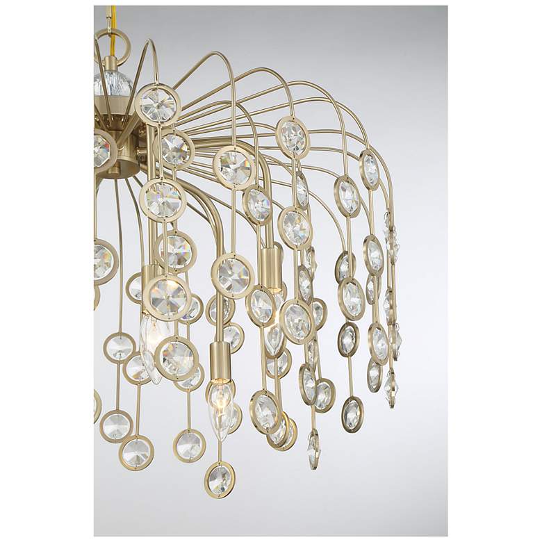 Image 5 Irina 6-Light Chandelier in Noble Brass more views
