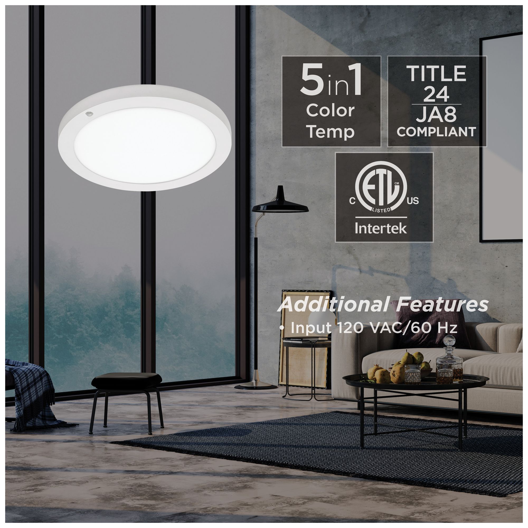 Image 4 Iris 12" Wide White LED Flush Mount more views