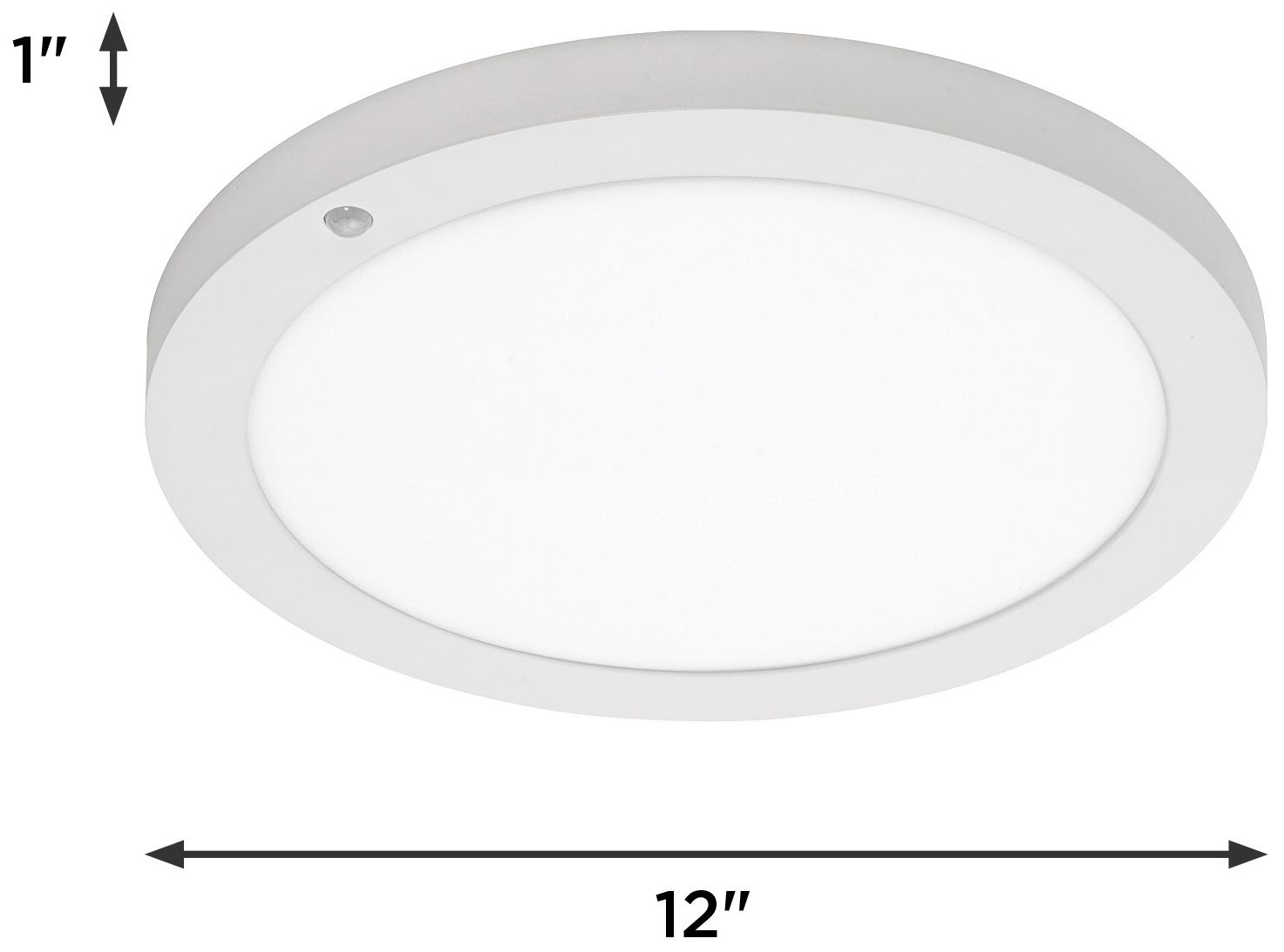 Image 7 Iris 12" Wide White LED Flush Mount more views