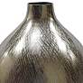 2_Iris 13 3/4" High Silver Streak Round Decorative Vase more views