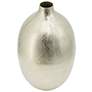 4_Iris 13 3/4" High Silver Streak Round Decorative Vase more views