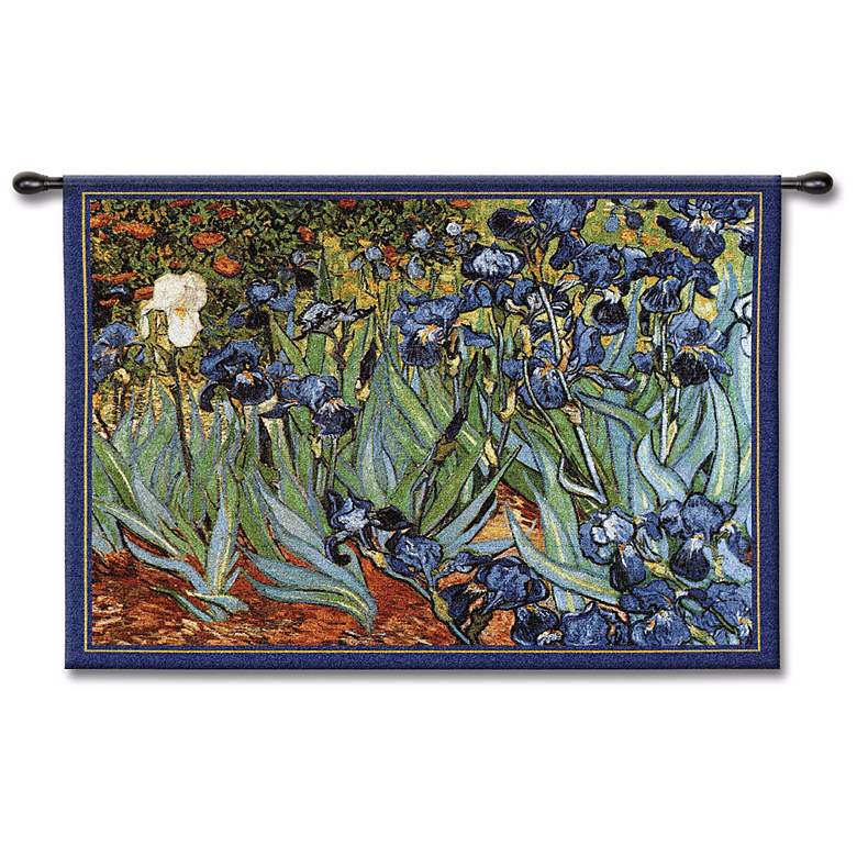 Image 1 Irises 53 inch Wide Wall Tapestry