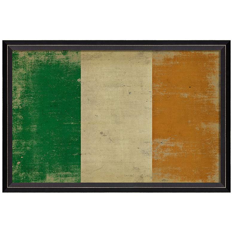 Image 1 Irish Flag 25 3/4 inch Wide Framed Wall Art Print