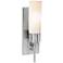Iron 14 1/2" High Brushed Steel CFL Wall Sconce