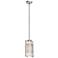 Iron 7" Wide Brushed Steel and Glass LED Mini Pendant