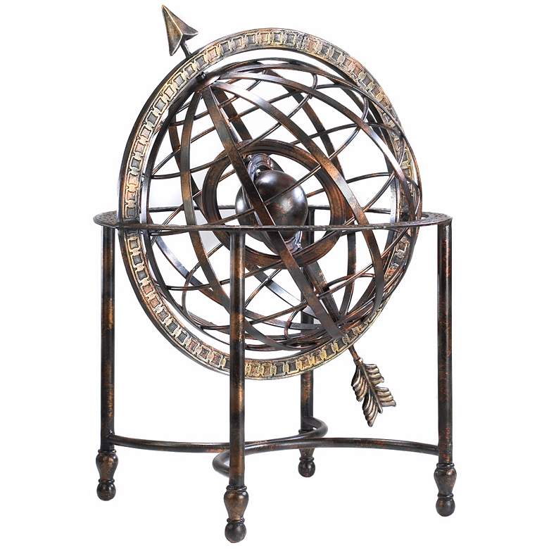 Image 1 Iron Arrow Decorative Steampunk Globe