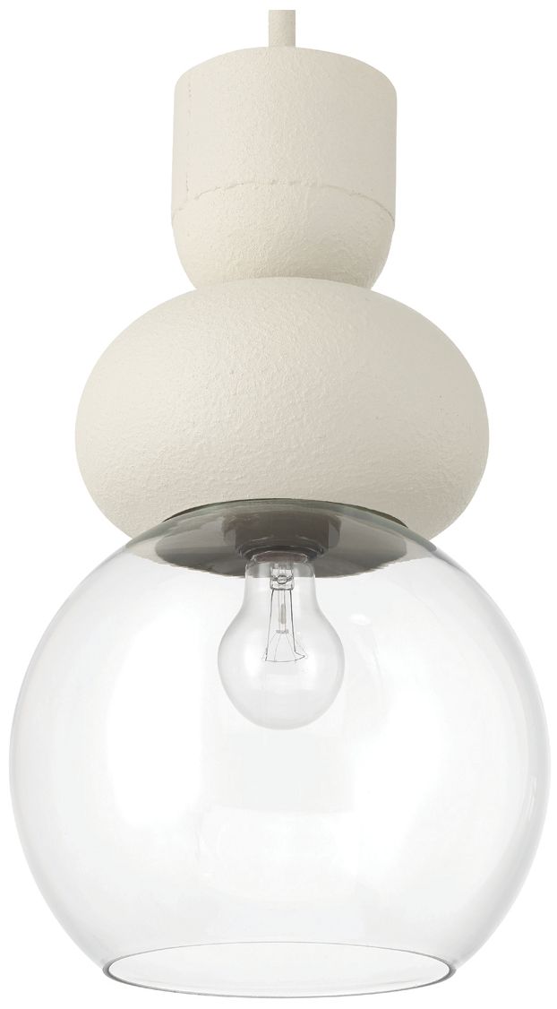 Iron Bubble Pendant, Ivory Finish