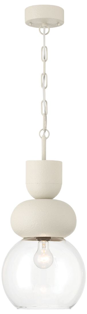 Iron Bubble Pendant, Ivory Finish