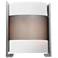 Iron - Dimmable LED Wall Fixture - Brushed Steel - Opal