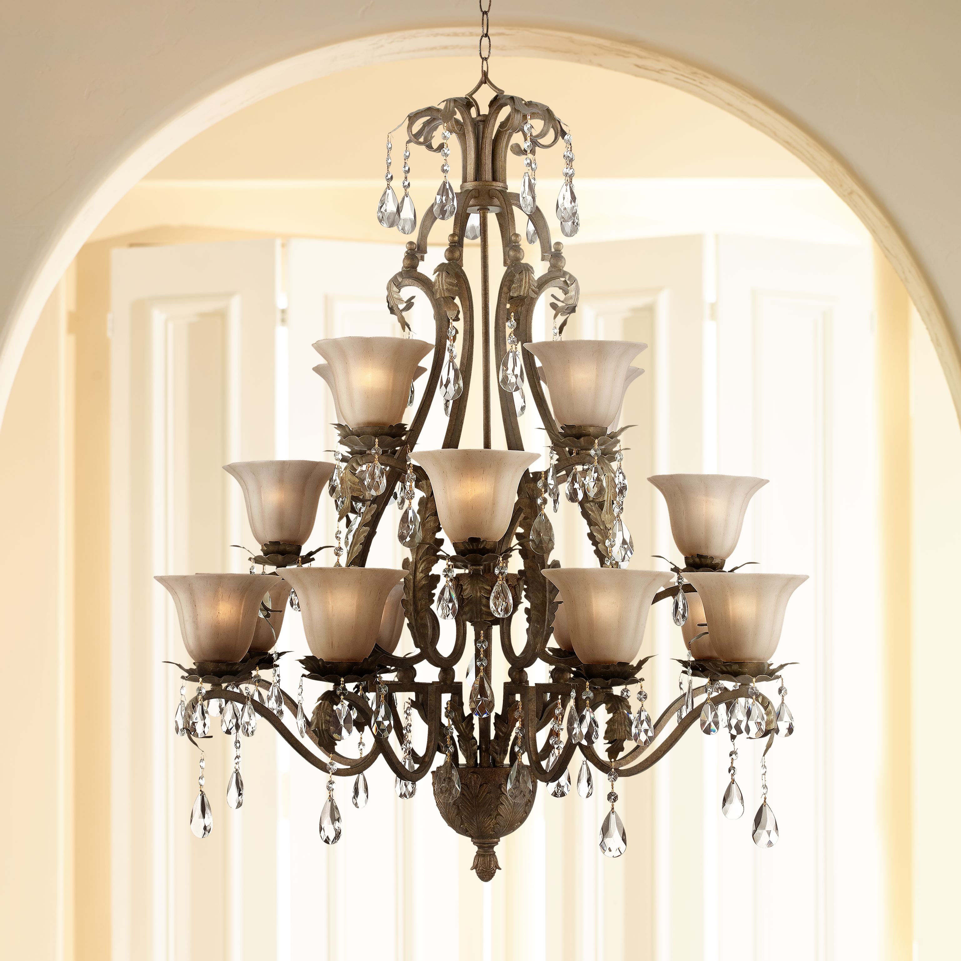 Crystal Foyer Chandeliers - Entryway Lighting | Lamps Plus