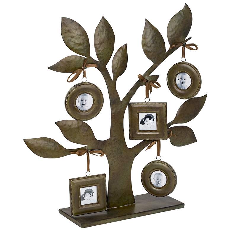 Image 1 Iron Tree Tabletop Picture Frame Holder