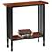 Ironcraft 30" Wide Metal and Mission Oak Top Hall Stand