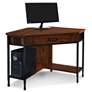 Ironcraft 48" Wide Mission Oak Corner Computer Writing Desk