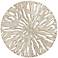 Ironwood 47" Round Carved Wood Abstract Wall Art