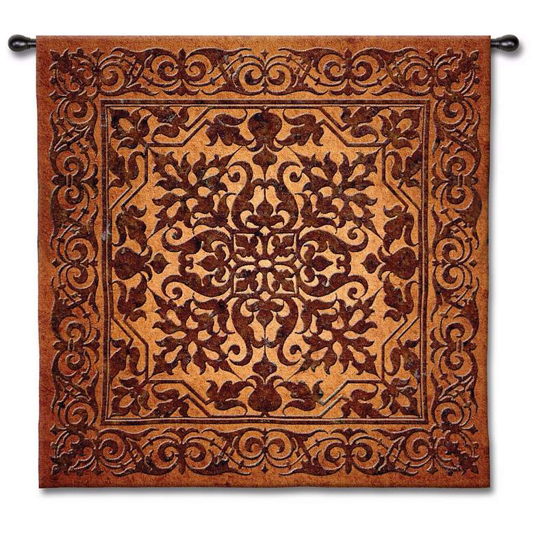 Image 1 Ironwork 53 inch Square Wall Tapestry