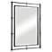 Ironworks Ebony 40" x 30" Iron Frame Handcrafted Wall Mirror