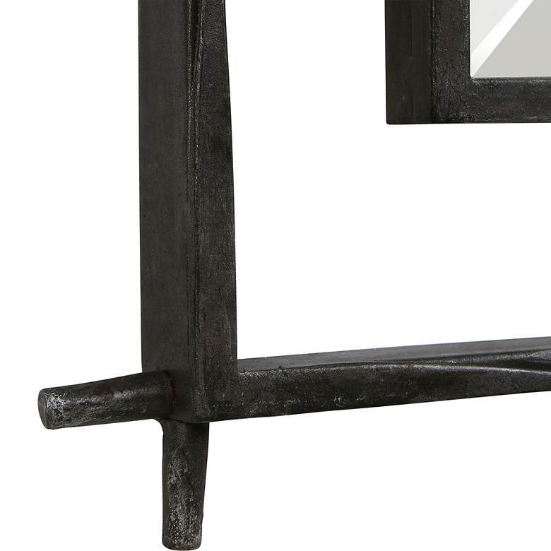 Image 5 Ironworks Ebony 40" x 30" Iron Frame Handcrafted Wall Mirror more views