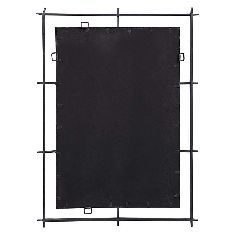 Image 6 Ironworks Ebony 40" x 30" Iron Frame Handcrafted Wall Mirror more views