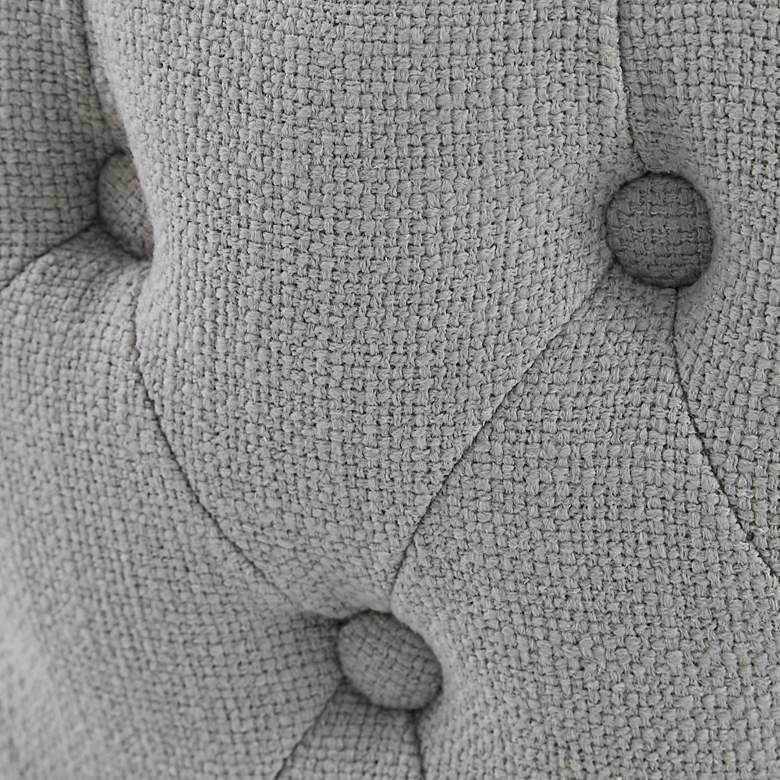 Image 5 Irvine 27" Gray Fabric Tufted Swivel Counter Stool more views