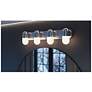 2_Irvine 33" Wide Light Antique Brass Steel LED Vanity more views