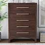 1_Irvine 34" Wide Walnut Wood 5-Drawer Chest