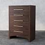 3_Irvine 34" Wide Walnut Wood 5-Drawer Chest more views