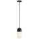 Irvine 4.75" Wide Black Aluminum LED Pendant