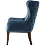 Irvine Blue Button-Tufted Wingback Accent Chair