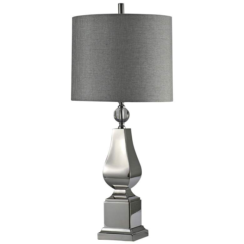 Image 1 Irving Chrome Table Lamp with Crystal Ball