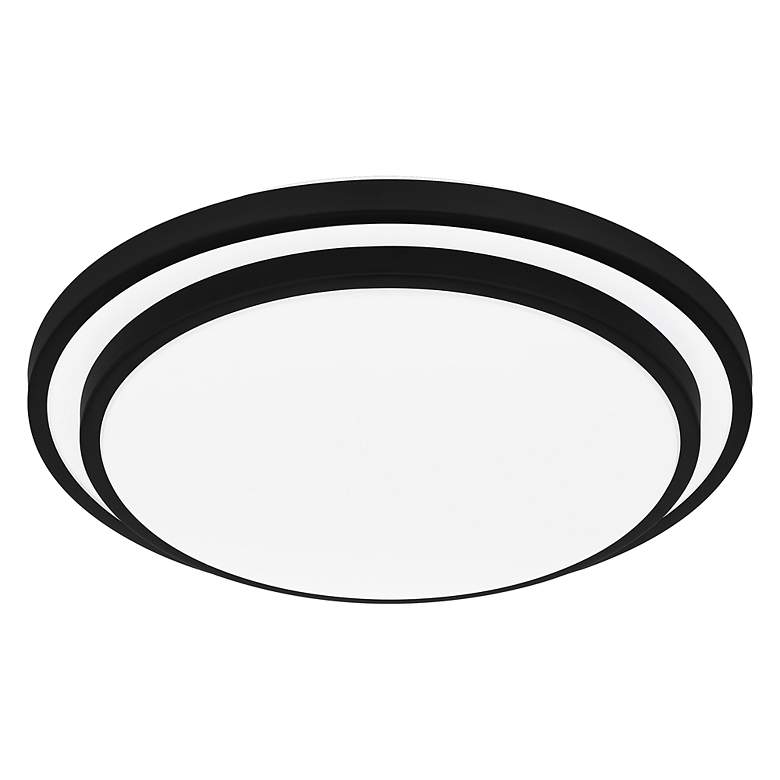 Image 4 Irving LED Matte Black Semi-Flush Mt more views