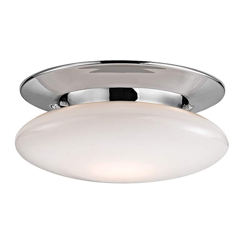 Image 1 Irvington 12" Wide Polished Chrome LED Ceiling Light
