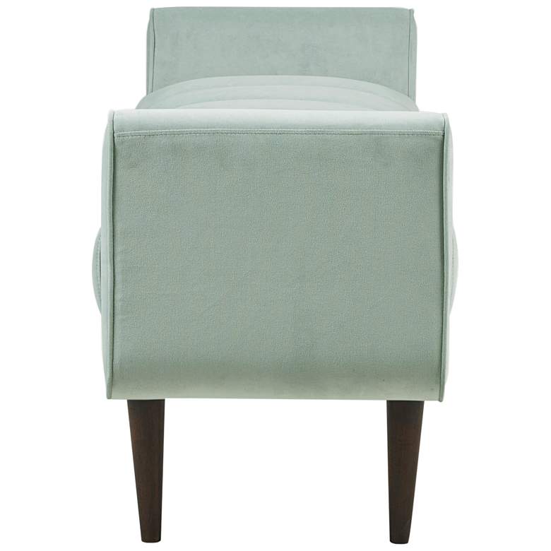 Image 5 Irvington 48" Wide Seafoam Tufted Fabric Accent Bench more views