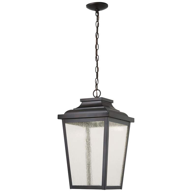 Image 1 Irvington Manor 21.75 inch High Chelesa Bronze Hanging LED Lantern