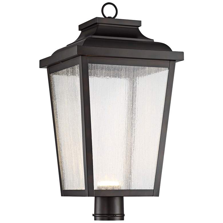 Image 2 Irvington Manor 24 1/4" High Bronze LED Outdoor Post Light