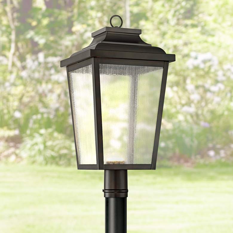 Image 1 Irvington Manor 24 1/4 inch High Bronze LED Outdoor Post Light