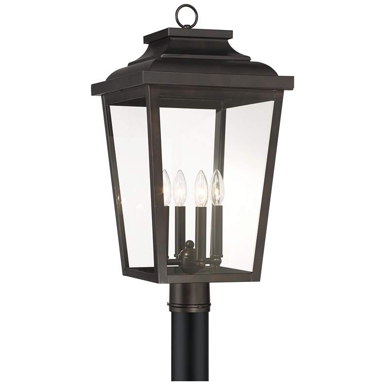 Image 2 Irvington Manor 24 1/4"H Chelesa Bronze Outdoor Post Light