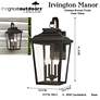 6_Irvington Manor 24 1/4"H Chelesa Bronze Outdoor Wall Light more views
