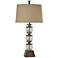 Irwinton Berkshire Clear Crackle Glass Table Lamp
