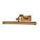 Isaac 16" Wide Patina Brass Adjustable LED Picture Light