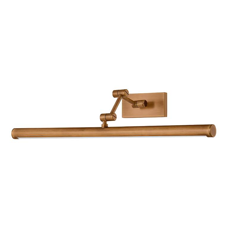 Image 1 Isaac 24" Wide Patina Brass LED Picture Light