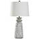 Isaac 32" High Greyson And Rubbed White Table Lamp w/ Off-White Shade