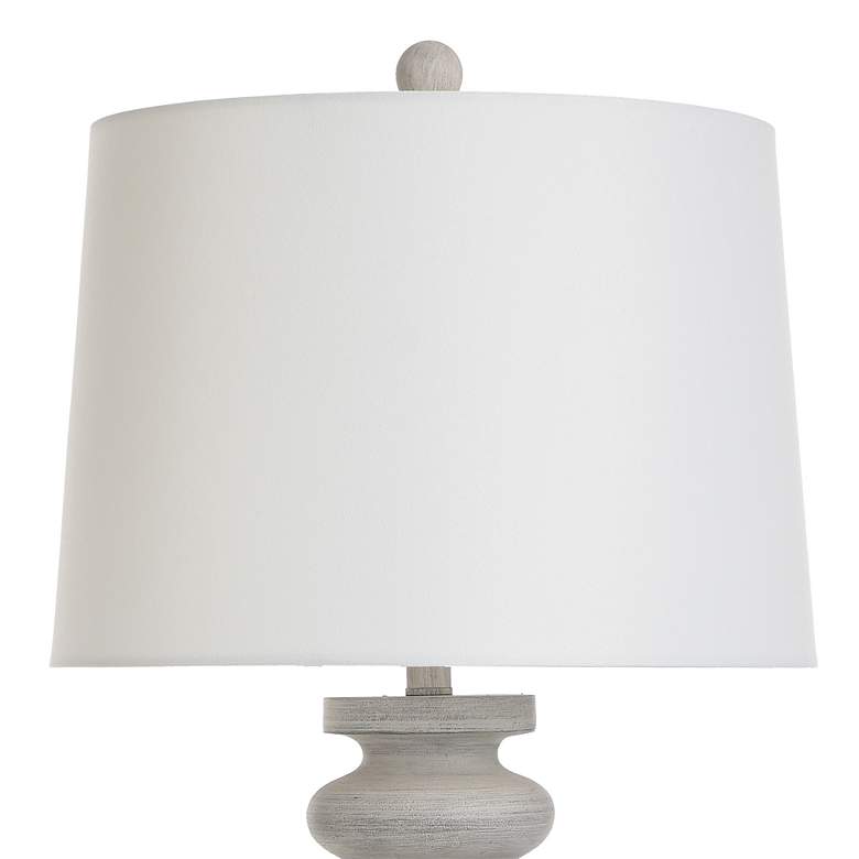 Image 5 Isaac 32" High Greyson And Rubbed White Table Lamp w/ Off-White Shade more views