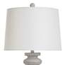 5_Isaac 32" High Greyson And Rubbed White Table Lamp w/ Off-White Shade more views