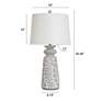 7_Isaac 32" High Greyson And Rubbed White Table Lamp w/ Off-White Shade more views