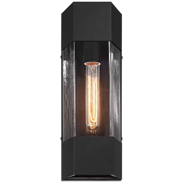 Image 4 Isabel 16" High Black Outdoor Wall Light more views