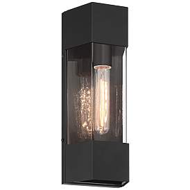 Image5 of Isabel 16" High Black Outdoor Wall Light more views