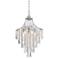 Isabella 16" Wide Chrome and Crystal Pendant Light