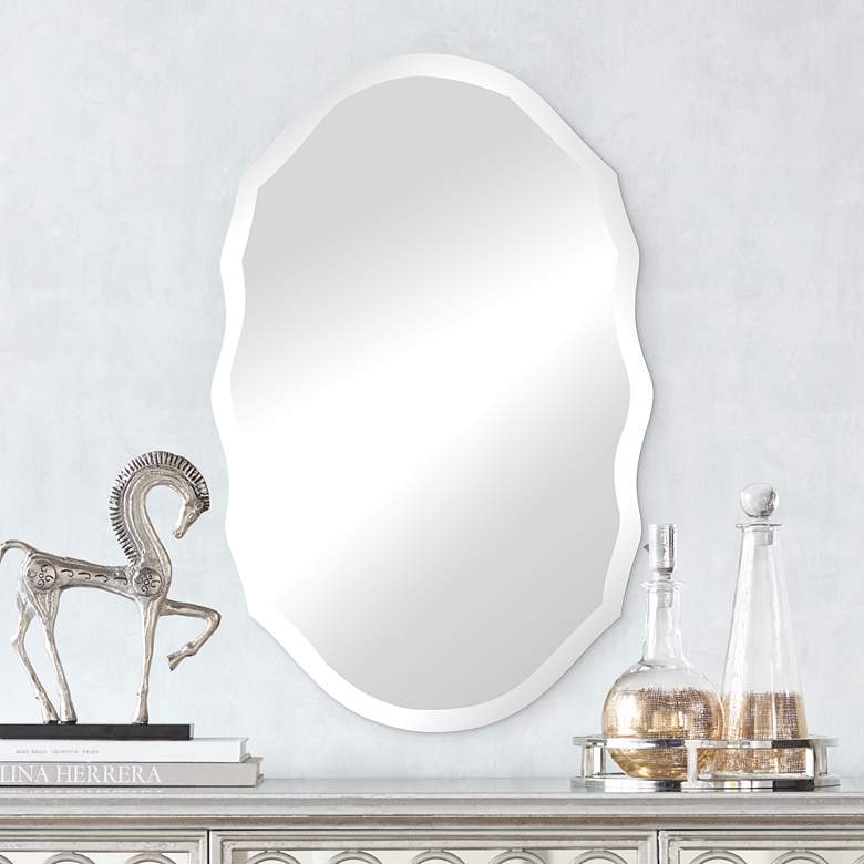 Image 1 Isabella 19 1/2 inch x 29 1/2 inch Beveled Wall Mirror